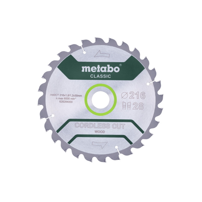 Metabo list kružne testere Classic 216x30mm/28 zuba 628284000 Metabo list kružne testere Classic 216x30mm/28 zuba 628284000